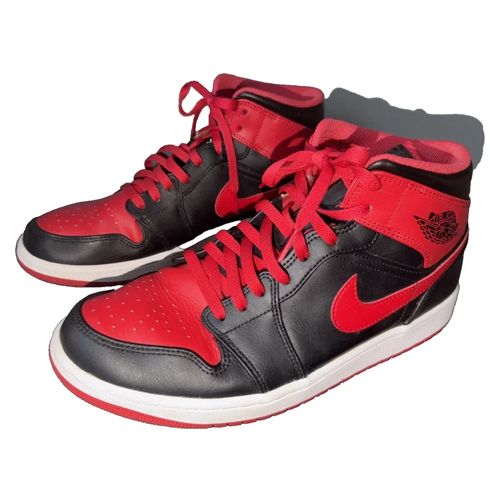 Air Jordan 1 Mid Alternate Bred Men 10.5 DQ8426-060